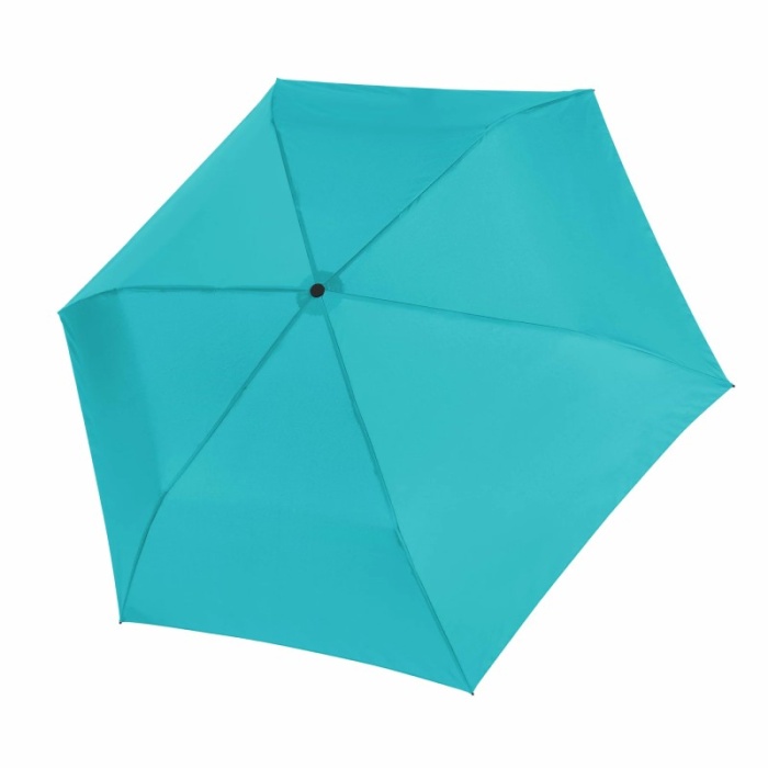 Doppler Zero 99 Compact Manual Rain Umbrella (Aqua Blue)